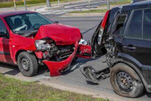 Tailgating car accident.